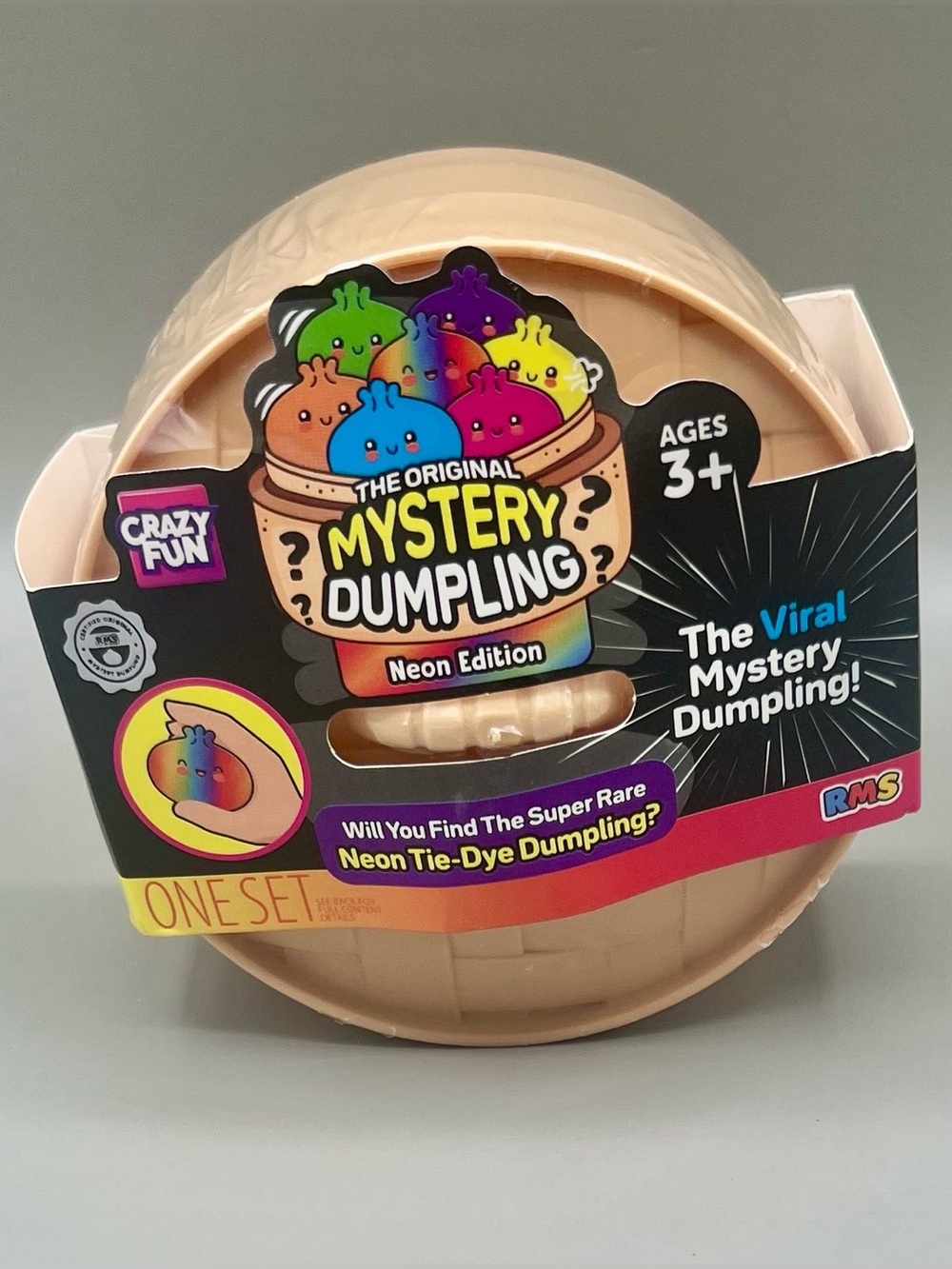 RMS Crazy Fun Original Mystery Dumpling NEON EDITION 🌈 - Viral Squishy Toy NEW